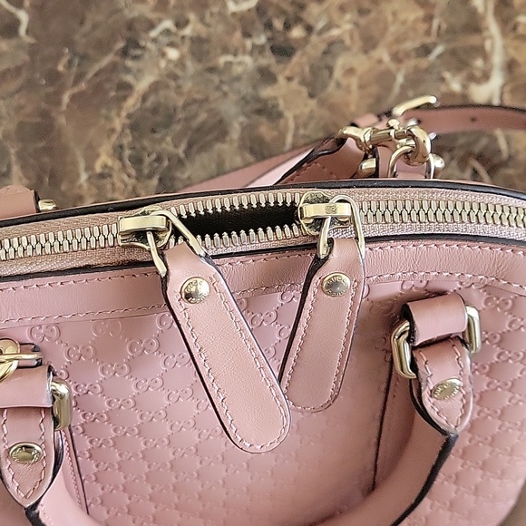 Gucci Pink Microguccissima with Monogram Embossed Leather - Picture 3 of 8